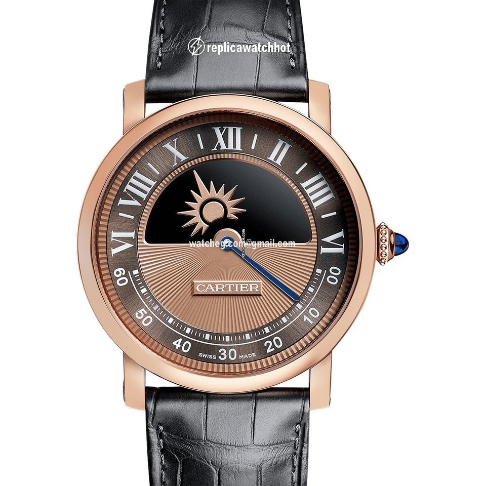 Cartier Rotonde de Cartier Mens watch Unisex Manual winding Rose gold WHRO0042