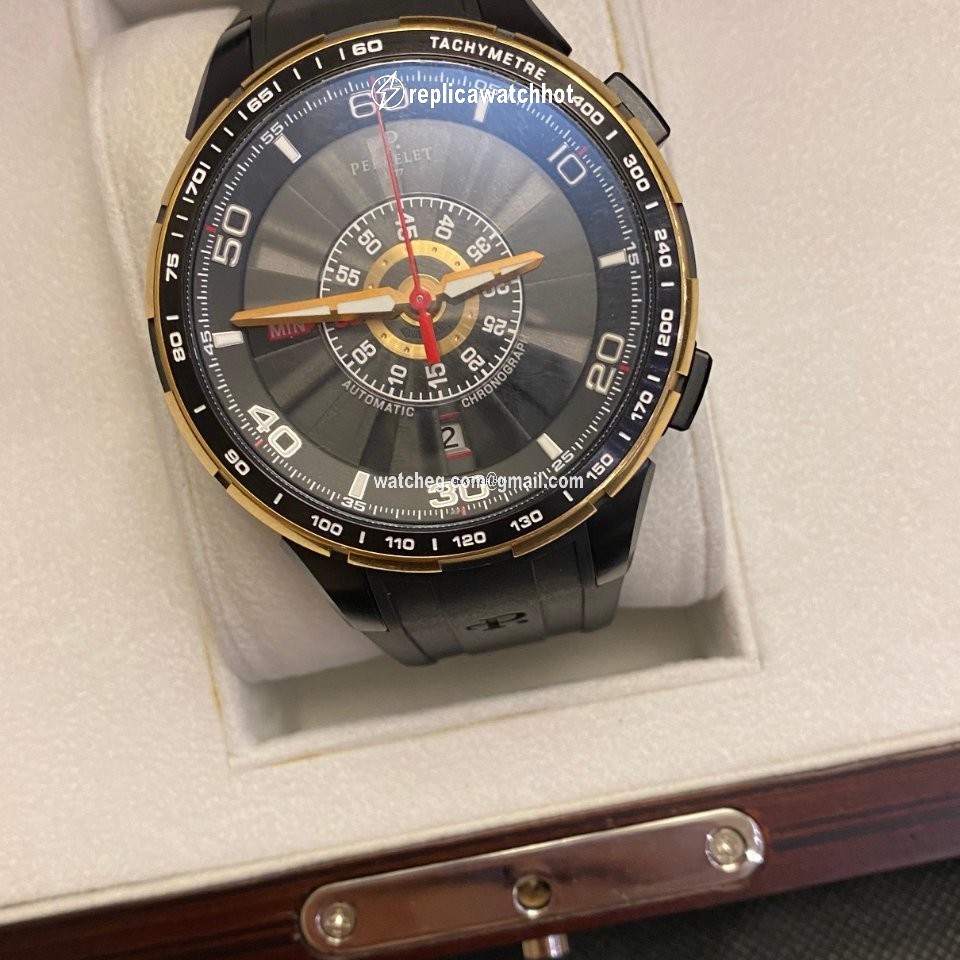 Perrelet Turbine Chrono Mens watch Unisex Automatic Gold Steel A3036 1