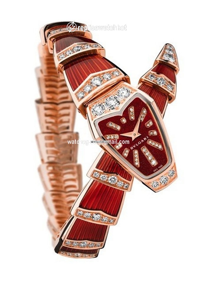 Bulgari Serpenti Womens watch Quartz Rose gold 102345