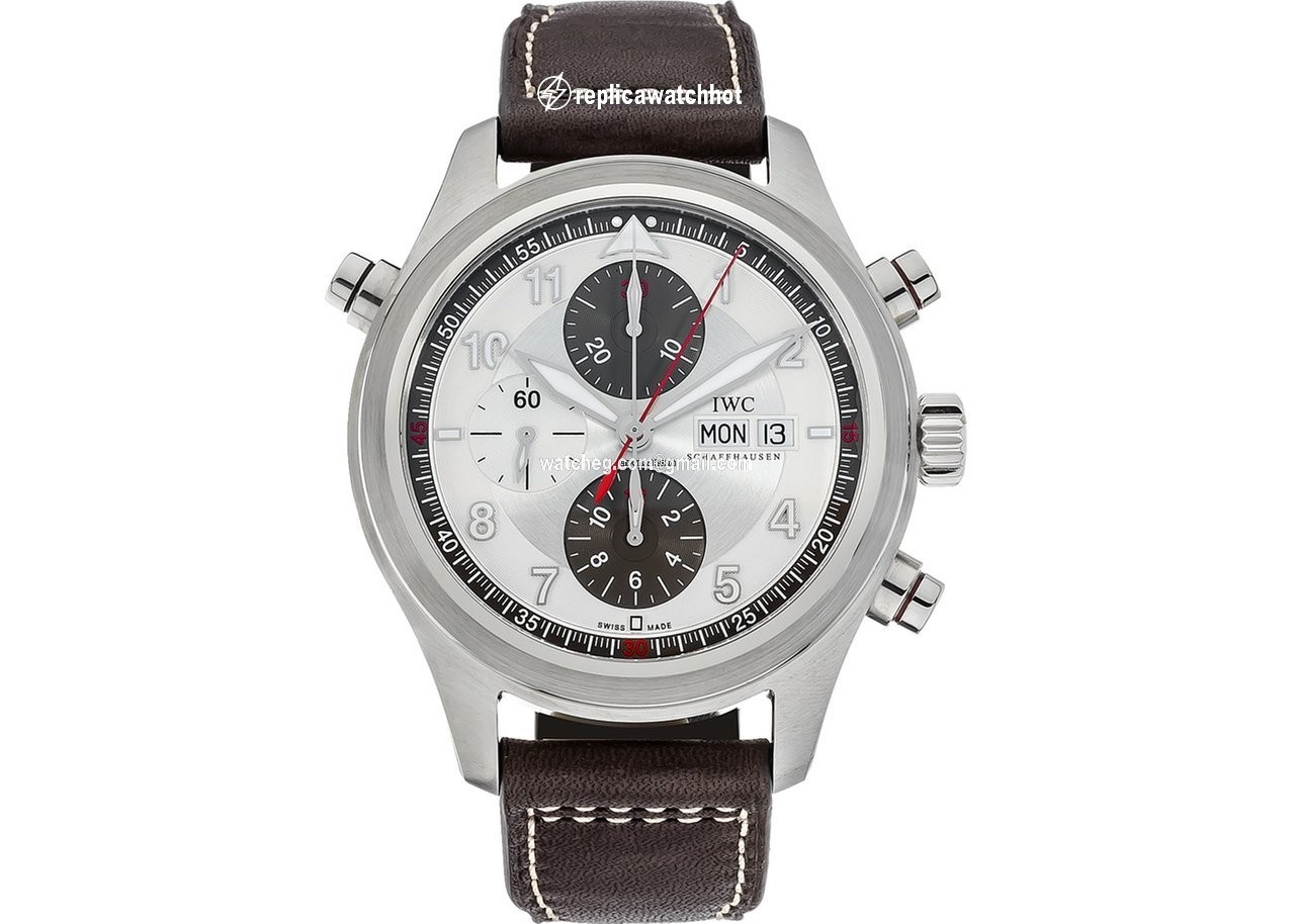 IWC Pilot Double Chronograph Mens watch Unisex Automatic Steel iw371806
