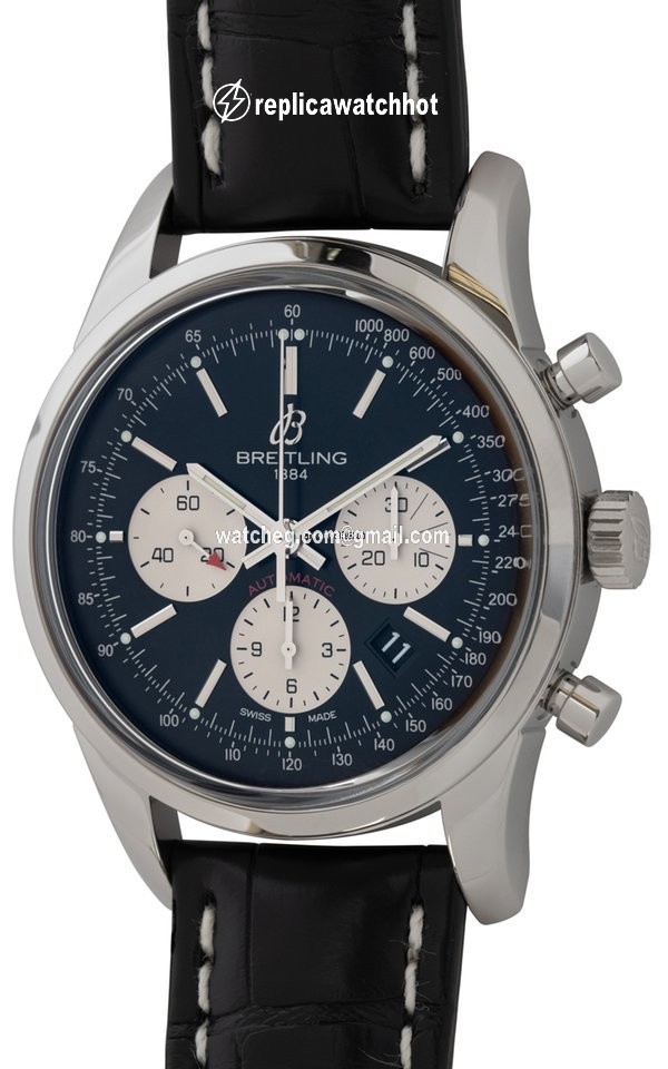 Breitling Transocean Chronograph Mens watch Unisex Automatic Steel AB015212 BF26
