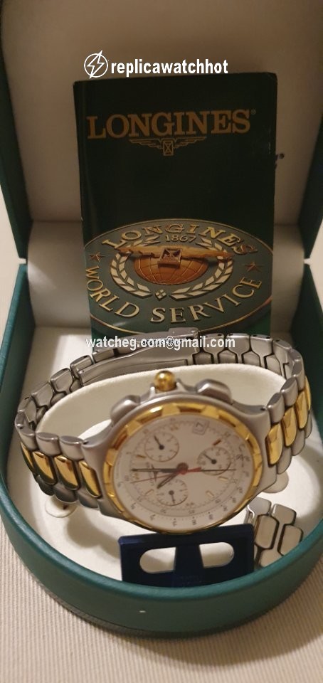 Longines Conquest Mens watch Unisex Quartz Gold Steel L1.614.3