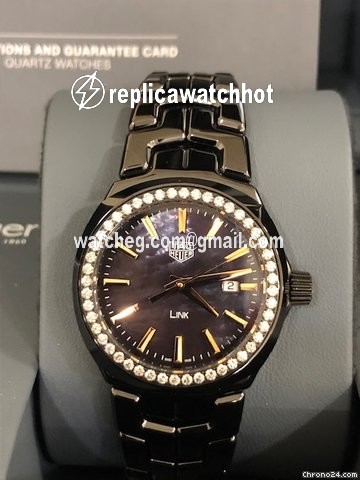 TAG Heuer Link Lady Womens watch Quartz Ceramic WBC1390.BH0744