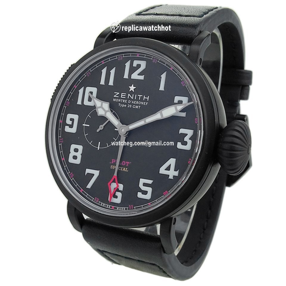 Zenith Pilot Type 20 GMT Mens watch Unisex Automatic Titanium 96.2430.693