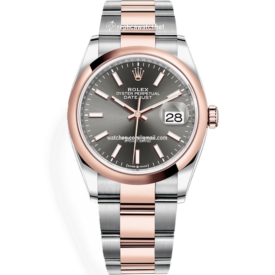 Rolex Datejust 36 Mens watch Unisex Gold Steel Automatic 126201-0014