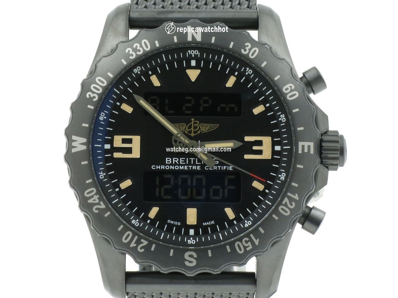 Breitling Chronospace Military Mens watch Unisex Quartz Steel M7836622.BD39.159M