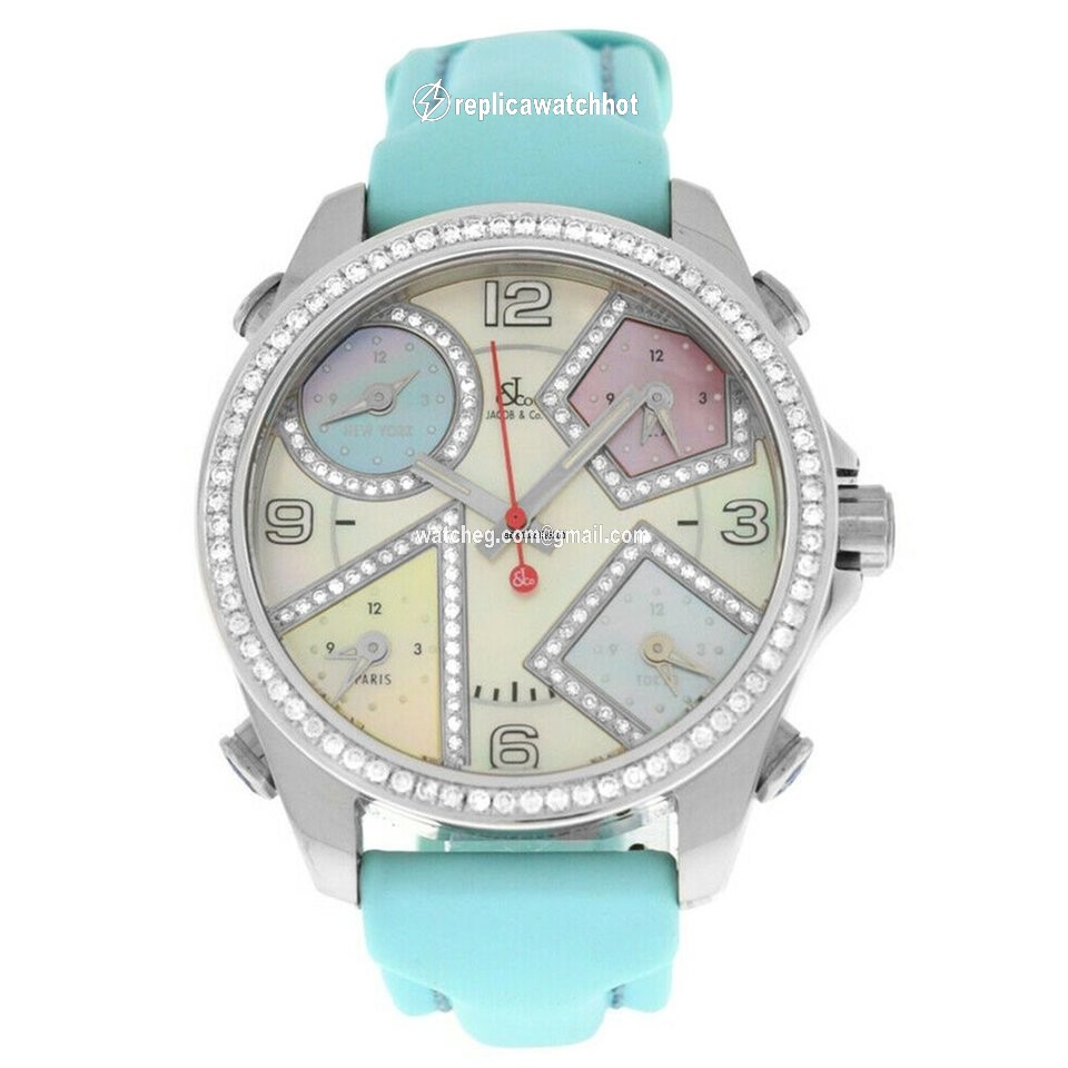 Jacob & Co. Five Time Zone Mens watch Unisex Quartz Steel JCM-24DA