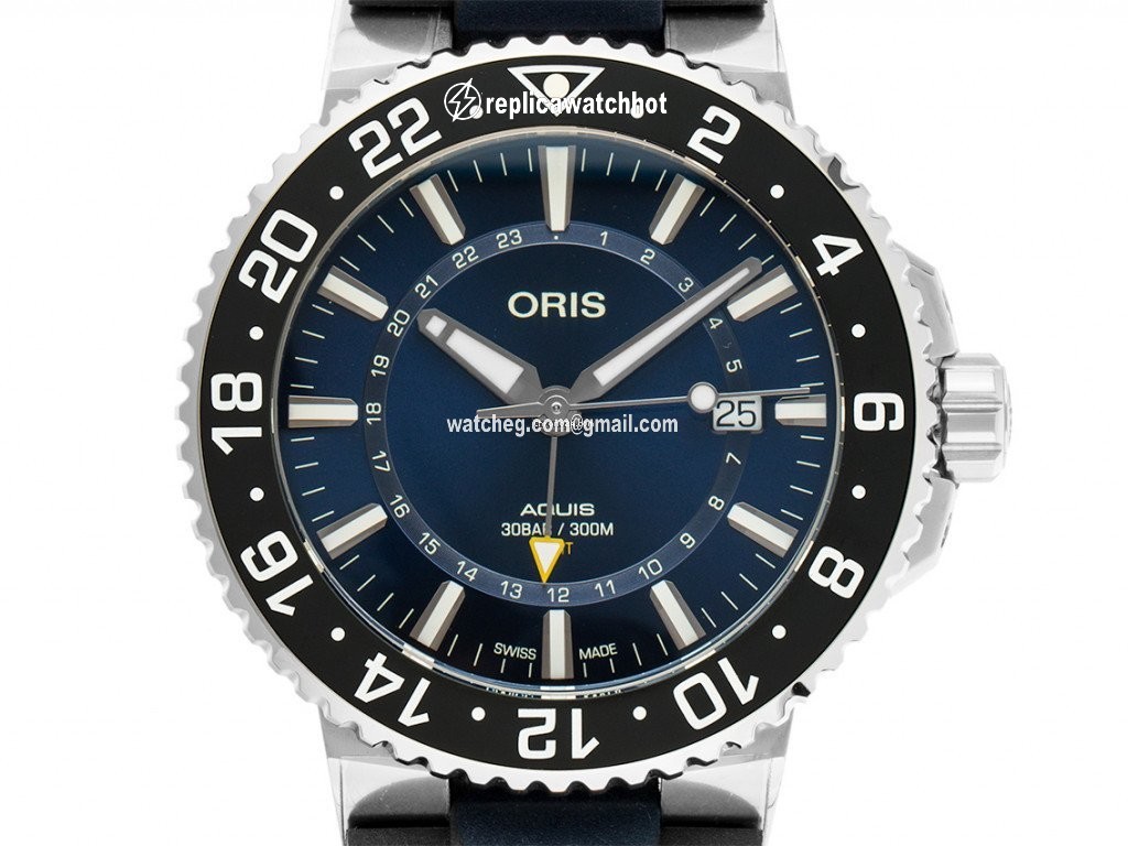 Oris Aquis GMT Date Mens watch Unisex Automatic Steel 01 798 7754 4135 07 4 24 65EB