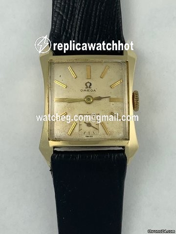 Omega Mens watch Unisex Manual winding Gold Steel I-6258