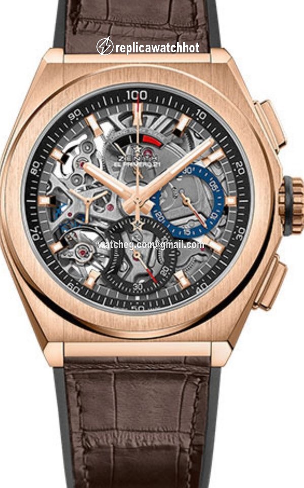 Zenith Defy El Primero Mens watch Unisex Automatic Rose gold 18.9000.9004 71.R585