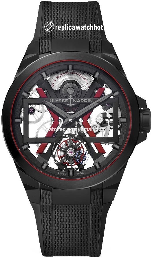 Ulysse Nardin Mens watch Unisex Automatic Ceramic 1723-400-3A BLACK