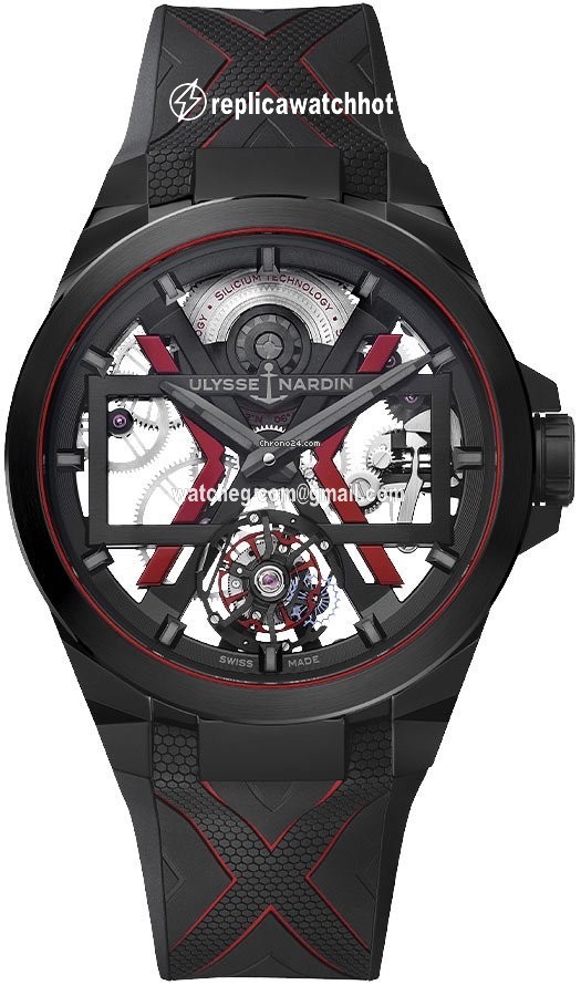 Ulysse Nardin Mens watch Unisex Automatic Ceramic 1723-400-3b BLACK