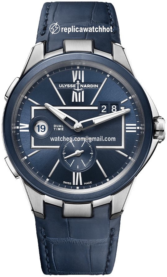 Ulysse Nardin Executive Dual Time Mens watch Unisex Automatic Steel 243-20 43