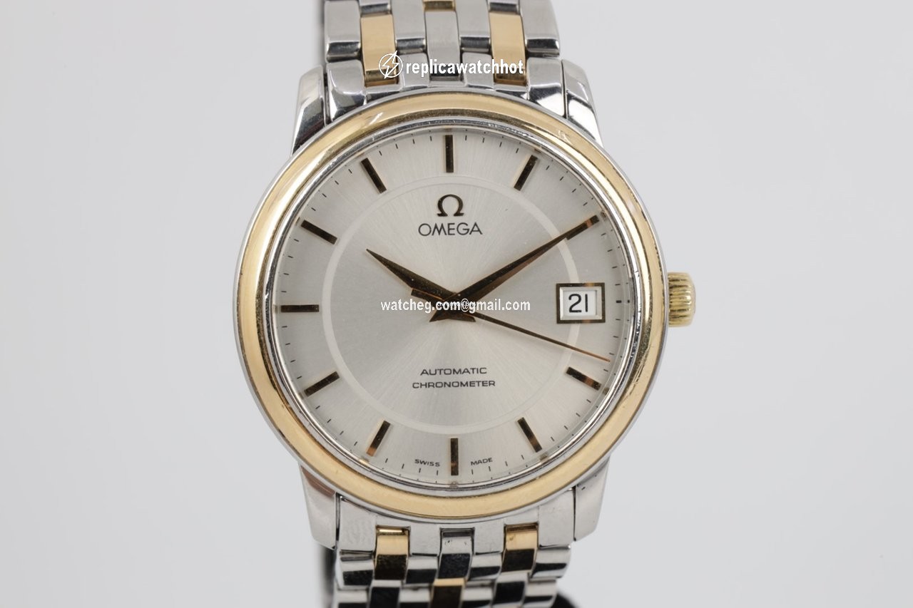 Omega De Ville Prestige Mens watch Unisex Automatic Gold Steel 424.25.24.60.58.001