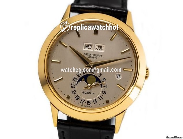 Patek Philippe Perpetual Calendar Mens watch Unisex Automatic Yellow gold 3450