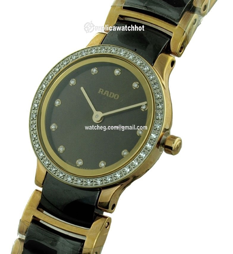 Rado Centrix Womens watch Quartz Gold Steel R30218702