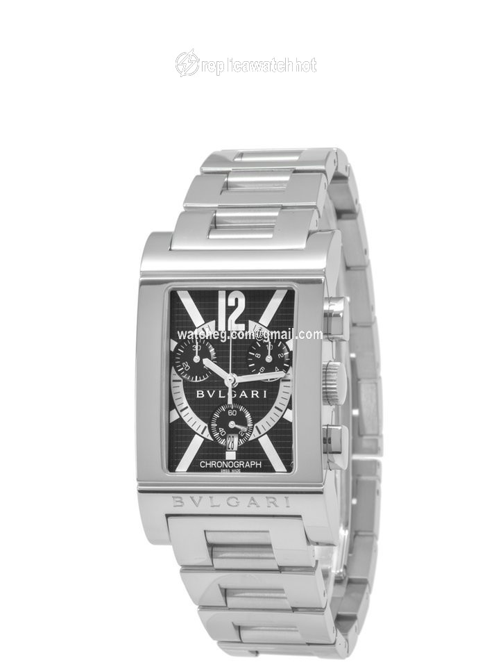 Bulgari Rettangolo Mens watch Unisex Quartz Steel RTC 49 S