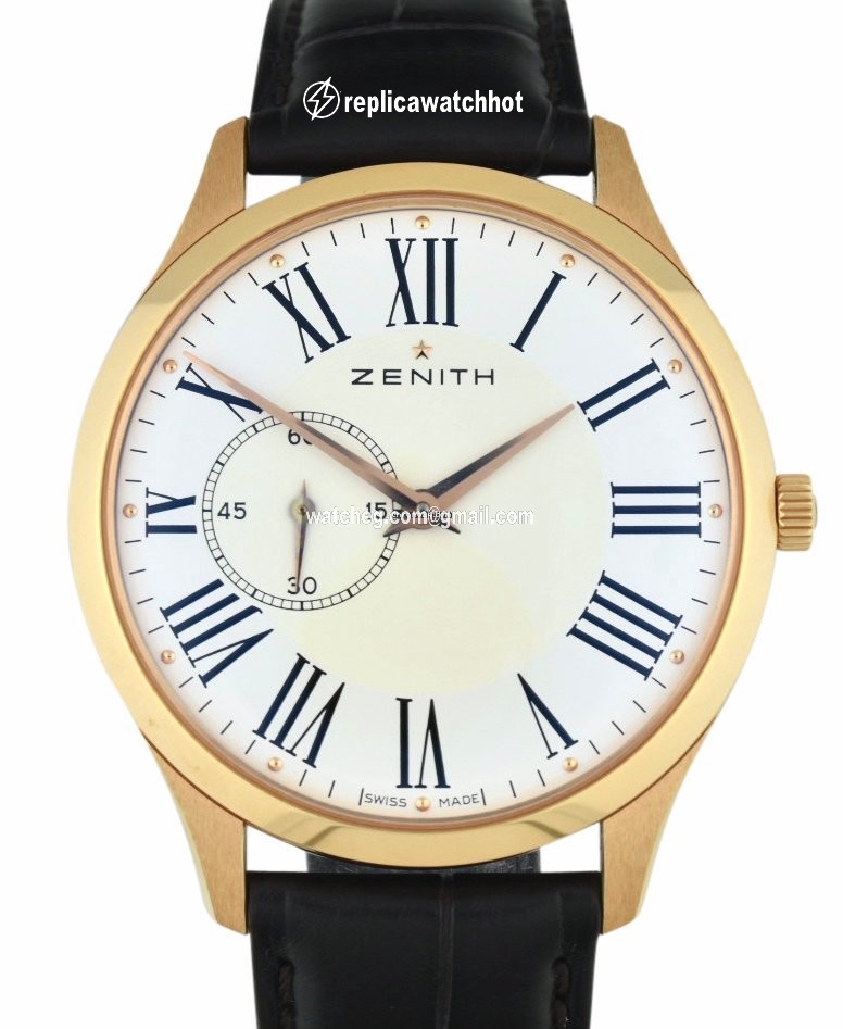 Zenith Elite Ultra Thin Mens watch Unisex Automatic Rose gold 18.2010.681 11.C498