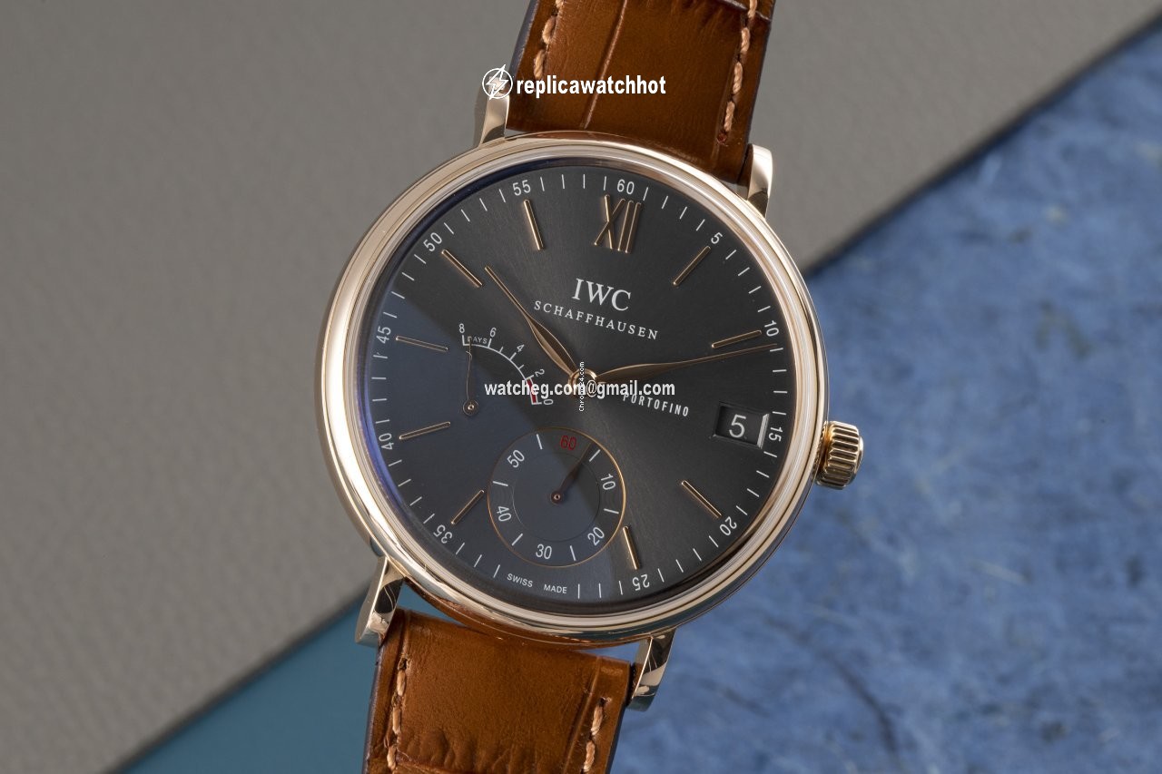 IWC Portofino Hand-Wound Mens watch Unisex Manual winding Red gold 5101
