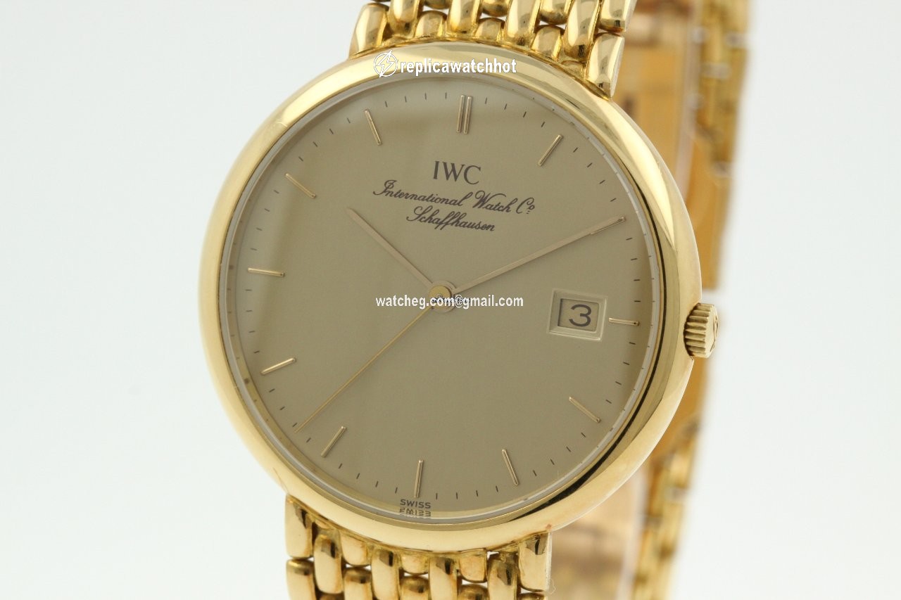 IWC Portofino Mens watch Unisex Quartz Yellow gold IW3331