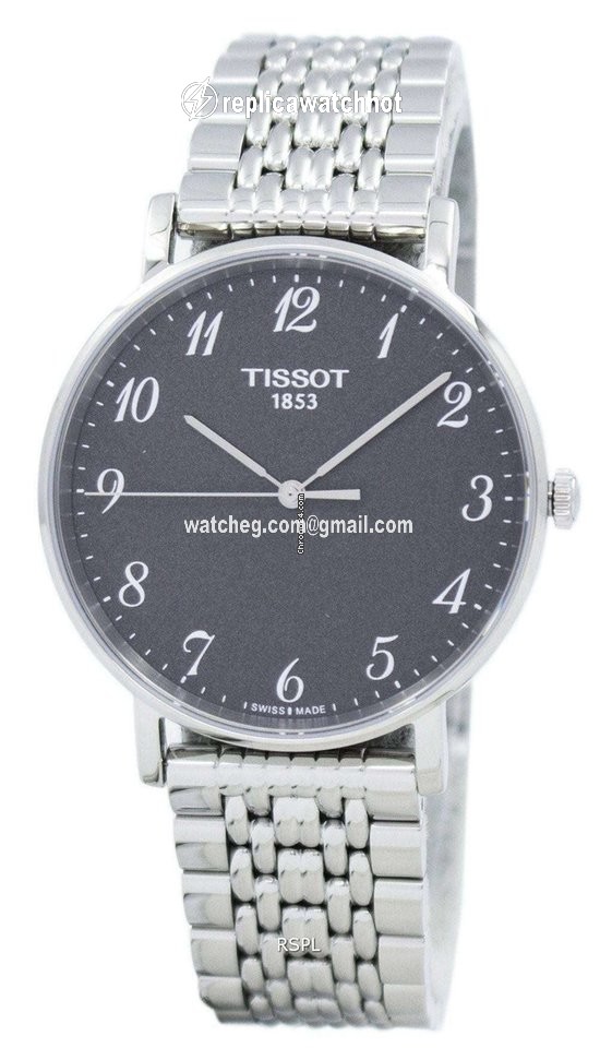 Tissot T-Classic Mens watch Unisex Quartz Steel T109.410.11.072.00