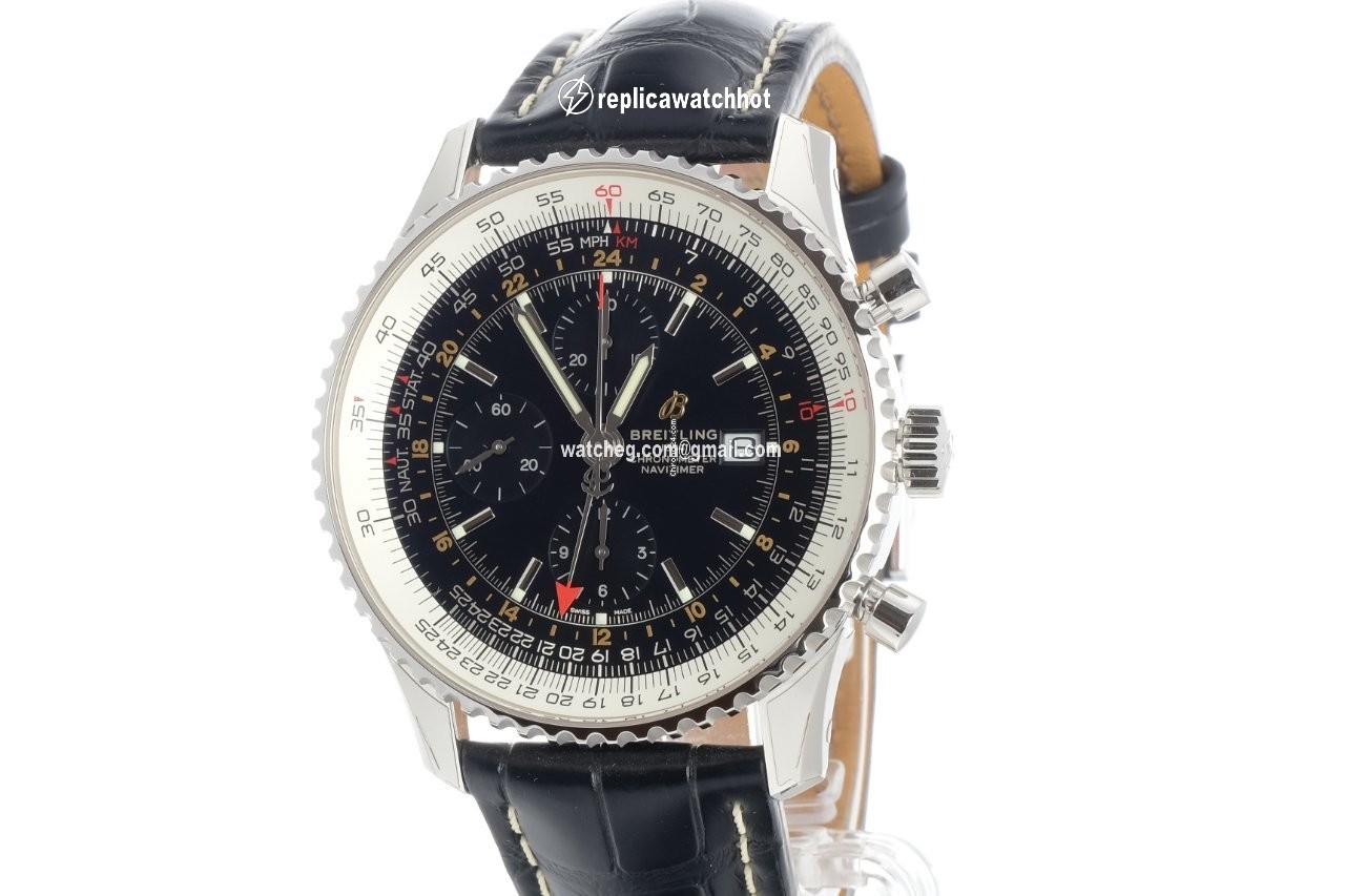 Breitling Navitimer World Mens watch Unisex Automatic Steel A2432212 B726 760P