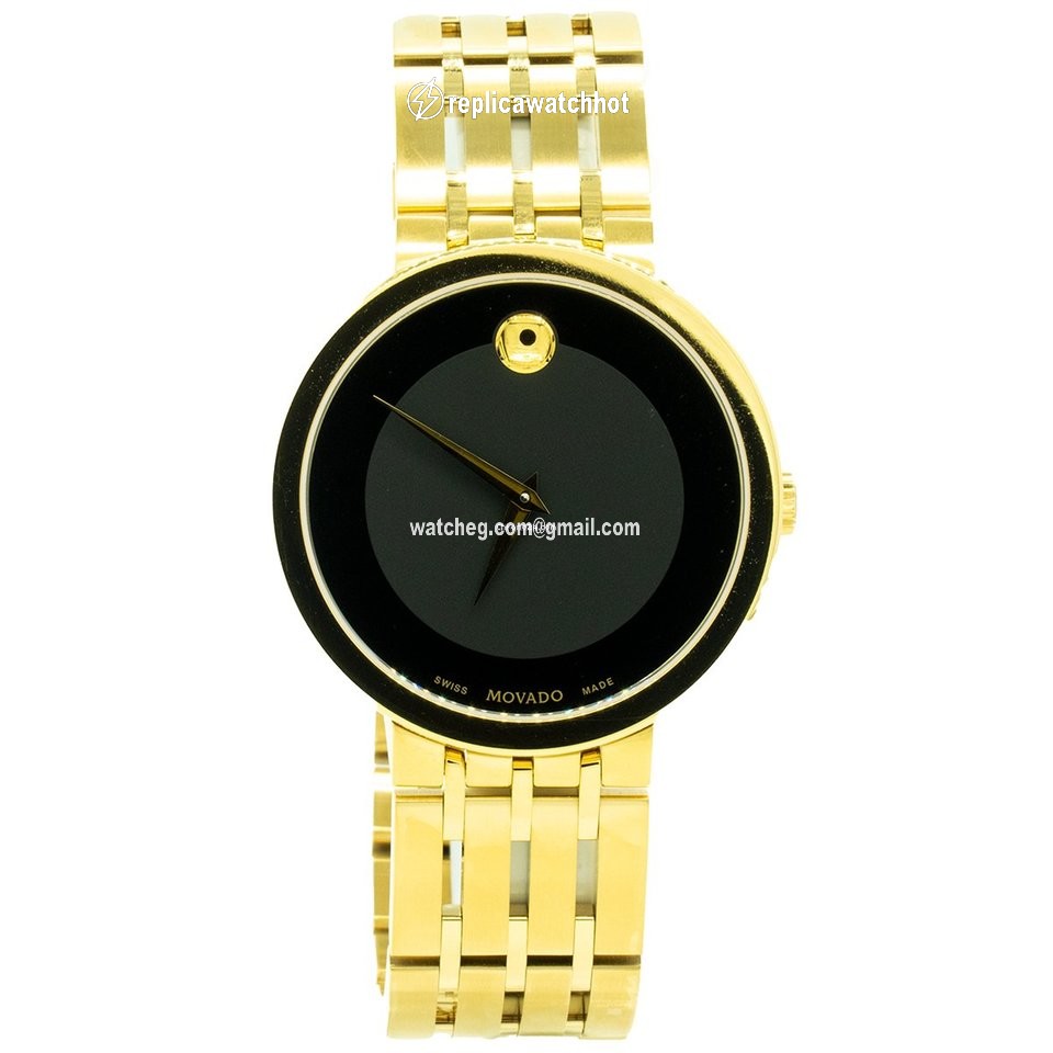 Movado Esperanza Mens watch Unisex Quartz Gold Steel 0607059