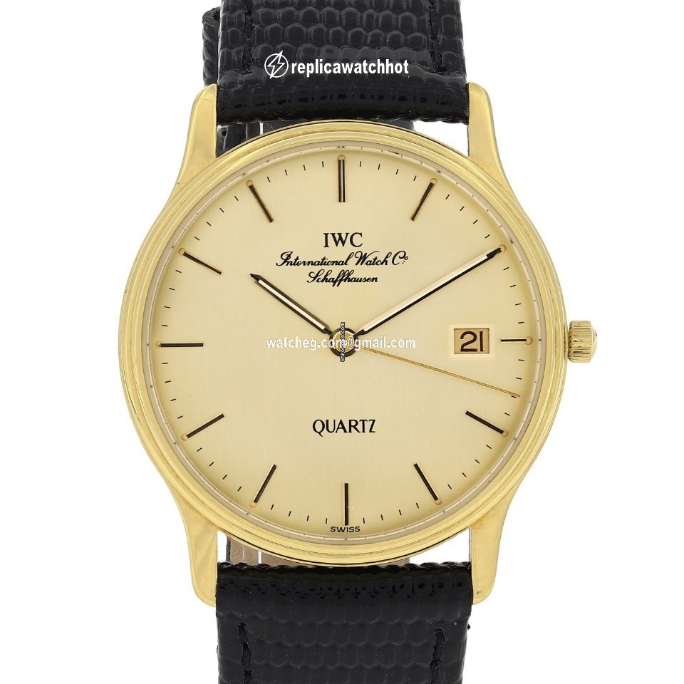 IWC Mens watch Unisex Quartz Yellow gold 3334