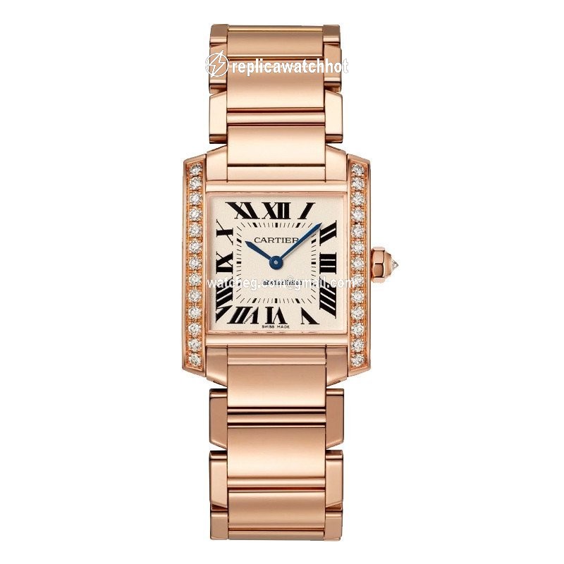 Cartier Tank Womens watch Quartz Rose gold WJTA0023