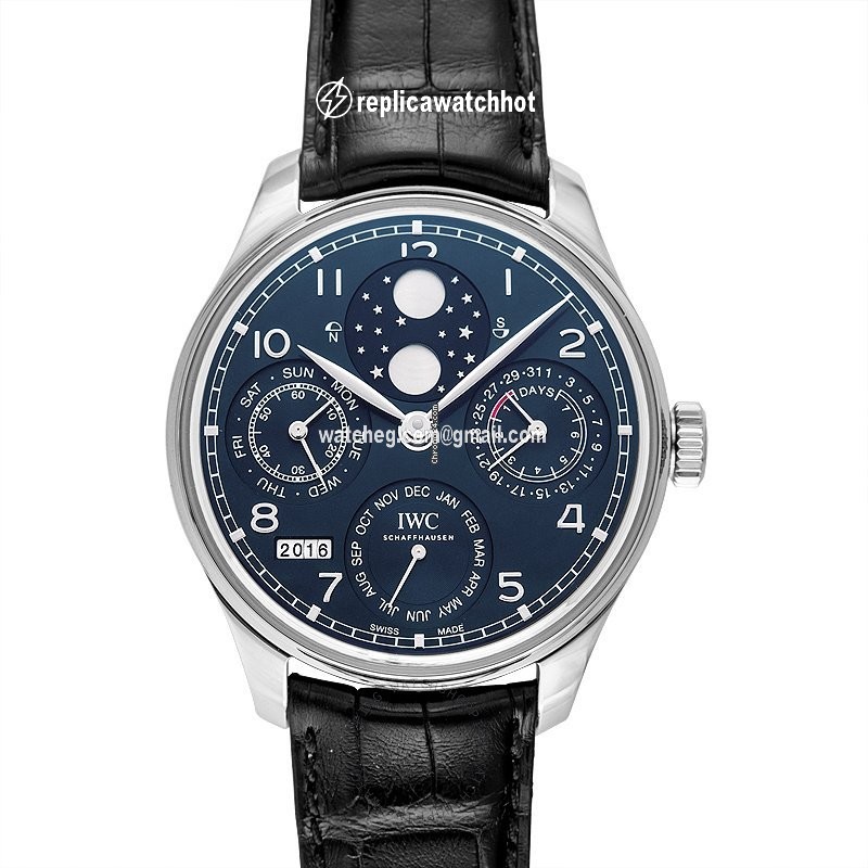 IWC Portuguese Perpetual Calendar Mens watch Unisex Automatic White gold IW503401