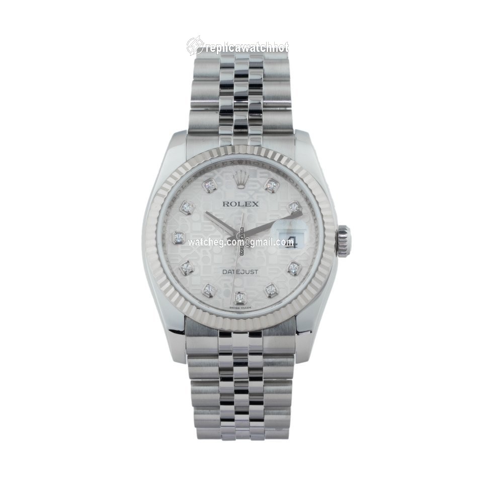 Rolex Datejust 36 Mens watch Unisex Gold Steel Automatic 116234-0084