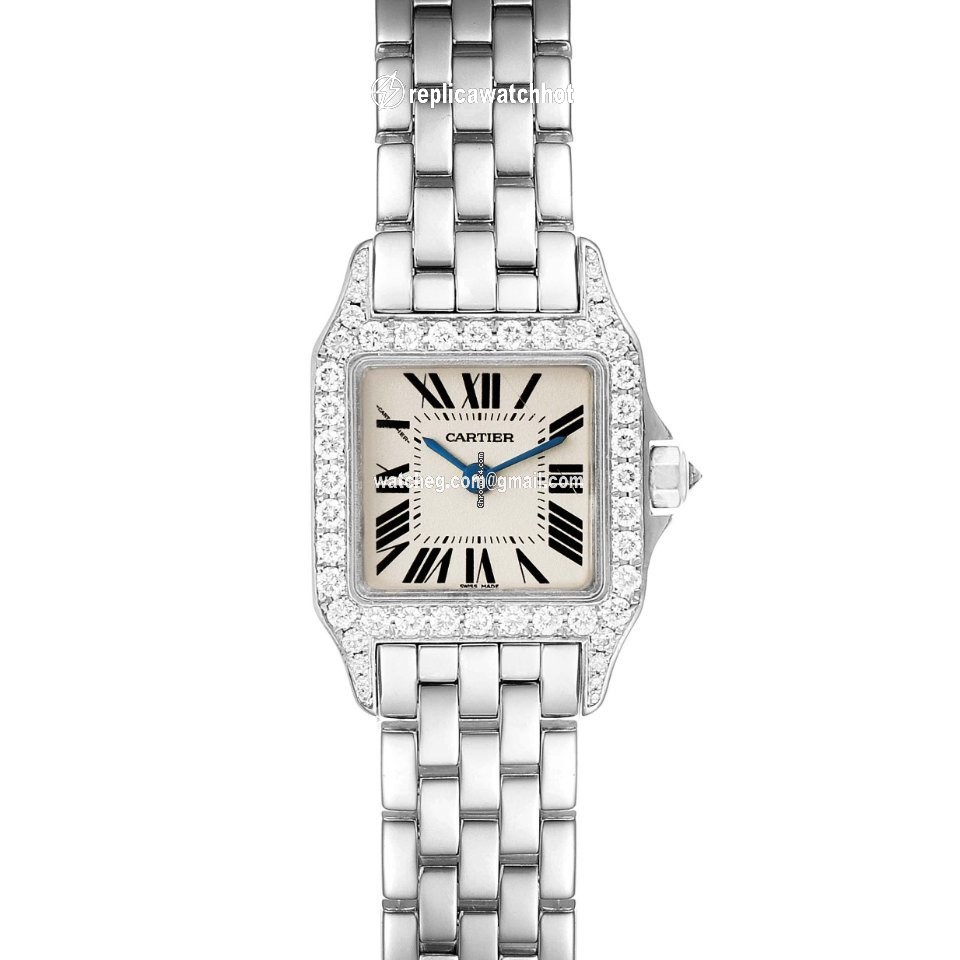 Cartier Santos Demoiselle Womens watch Quartz White gold WF9005Y8