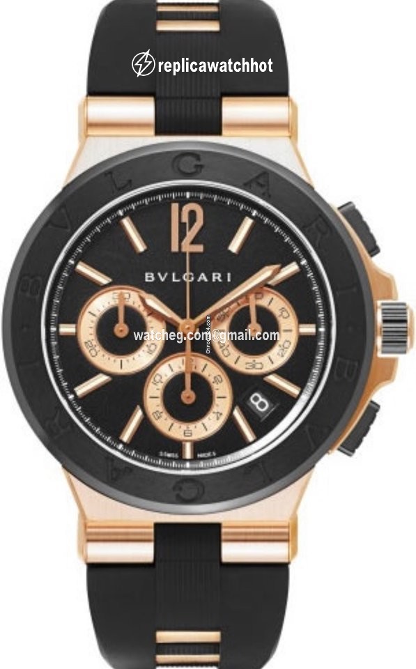 Bulgari Diagono Mens watch Unisex Rose gold DGP42BGCVDCH