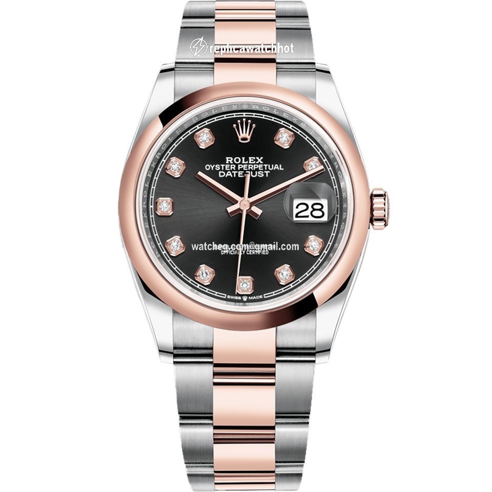 Rolex Datejust 36 Mens watch Unisex Gold Steel Automatic 126201-0020