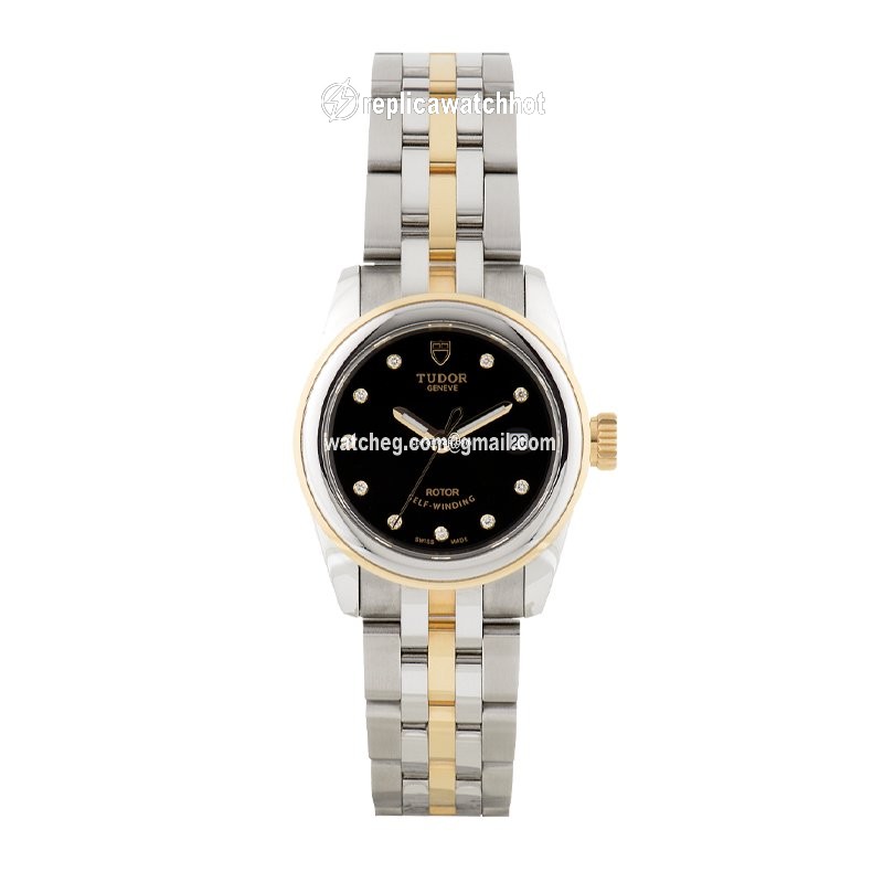 Tudor Glamour Date Womens watch Automatic Gold Steel 51003-0007