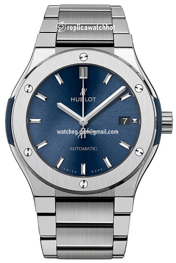 Hublot Classic Fusion Blue Mens watch Unisex Automatic Titanium 510.NX.7170.NX