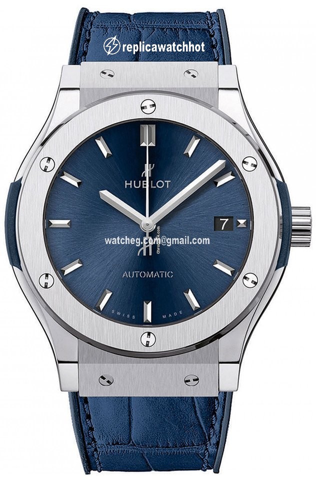 Hublot Classic Fusion Blue Mens watch Unisex Automatic Titanium 511.NX.7170.LR.LEC17
