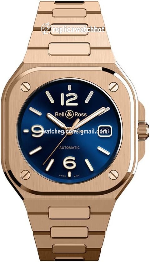 Bell & Ross BR 05 Mens watch Unisex Automatic Rose gold BR05A-BLU-PG SPG