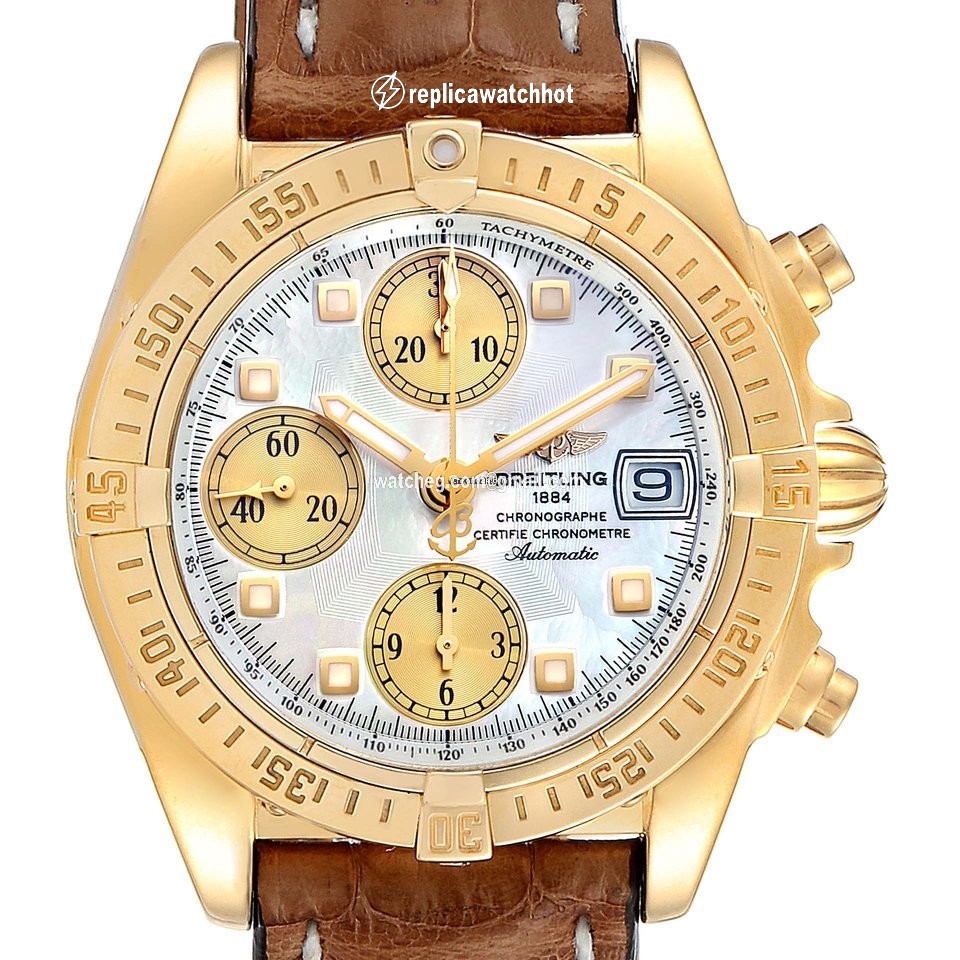 Breitling Chrono Cockpit Mens watch Unisex Automatic Yellow gold K13358
