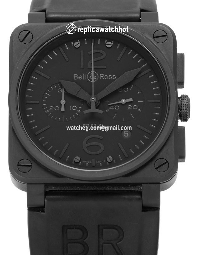 Bell & Ross BR 03-94 Chronographe Mens watch Unisex Automatic Steel BR0394-PHANTOM