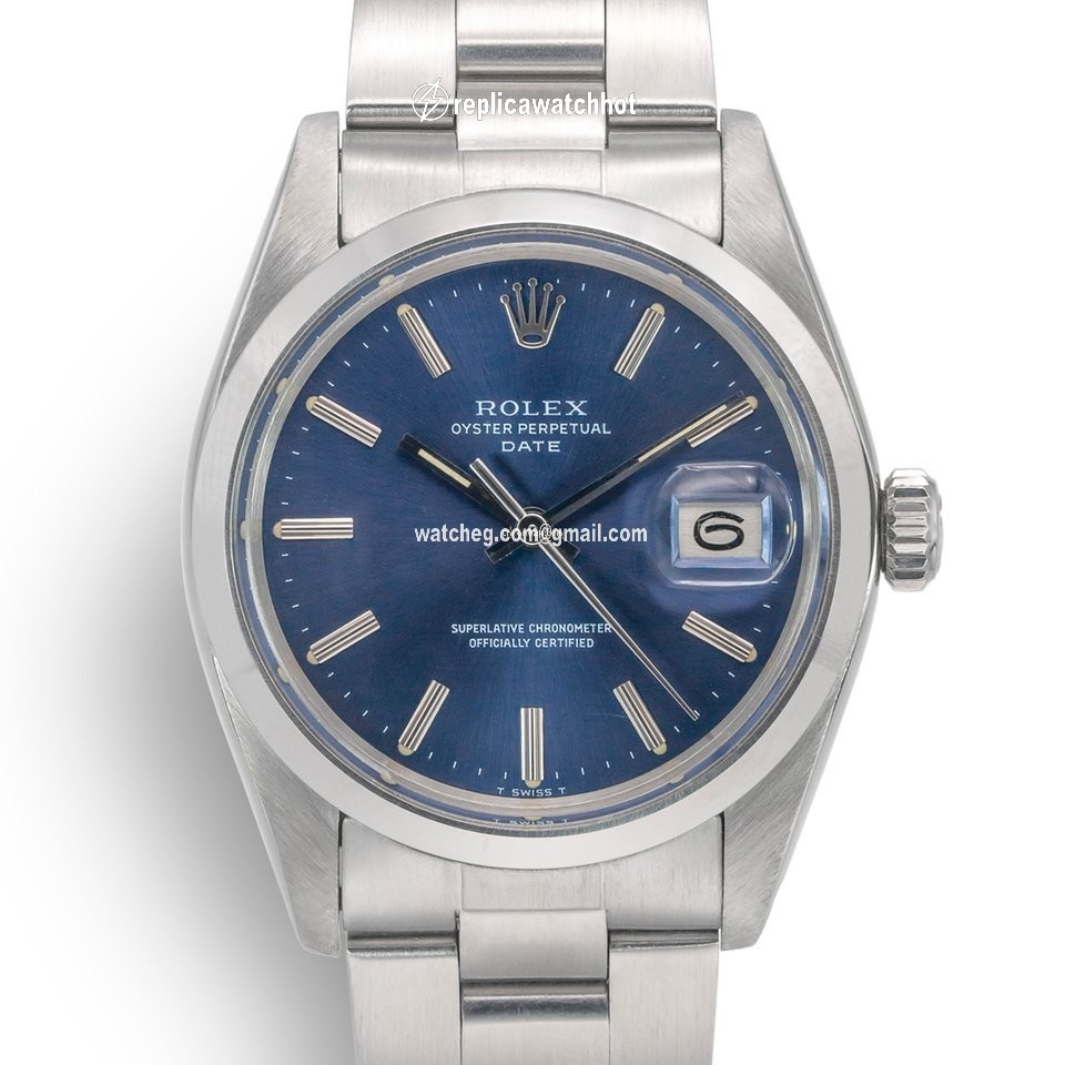Rolex Oyster Perpetual Date Mens watch Unisex Steel Automatic 1500 Vintage
