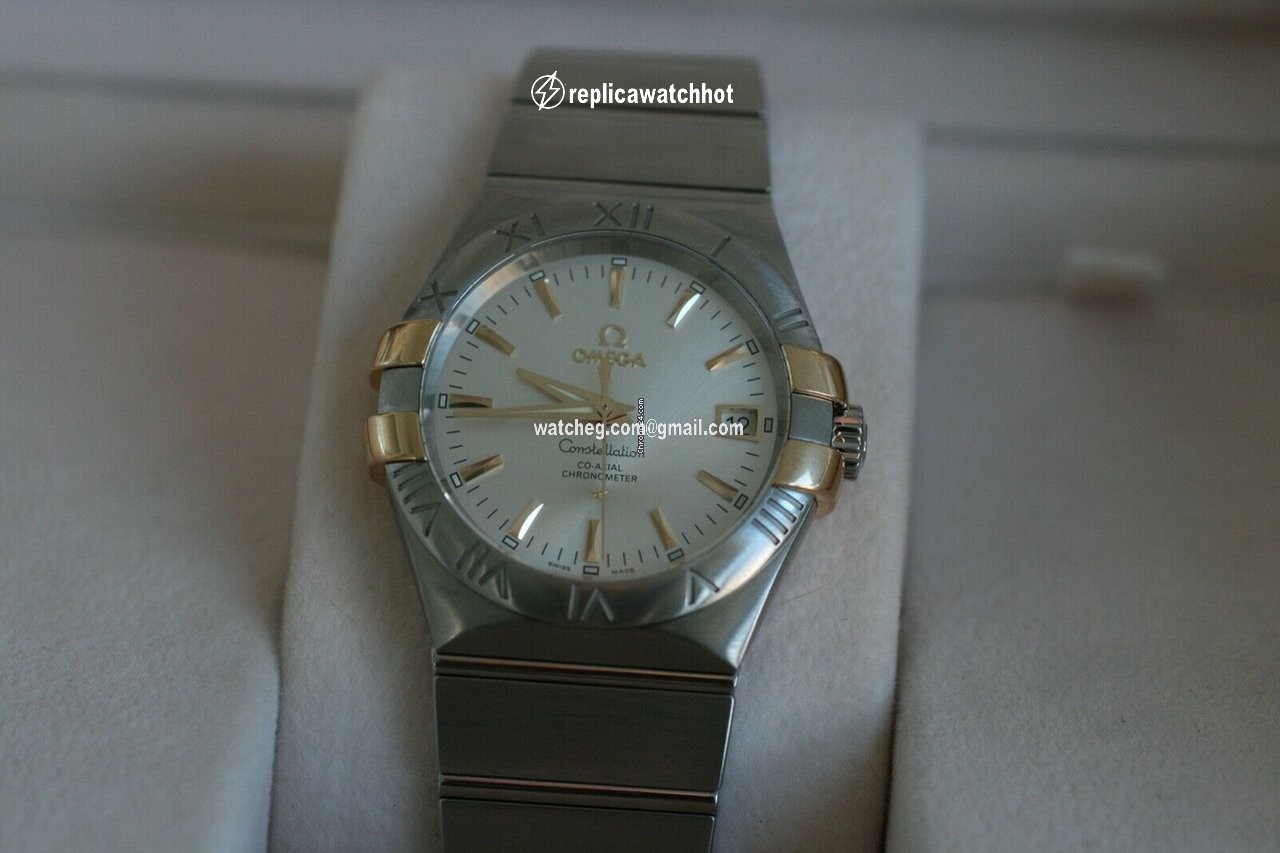 Omega Constellation Ladies Mens watch Unisex Automatic Gold Steel 123.20.35.20.02.004