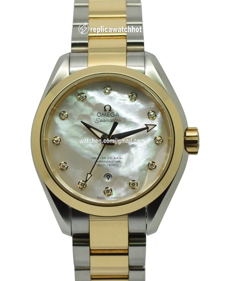 Omega Seamaster Aqua Terra Womens watch Automatic Gold Steel 231.20.34.20.55.002