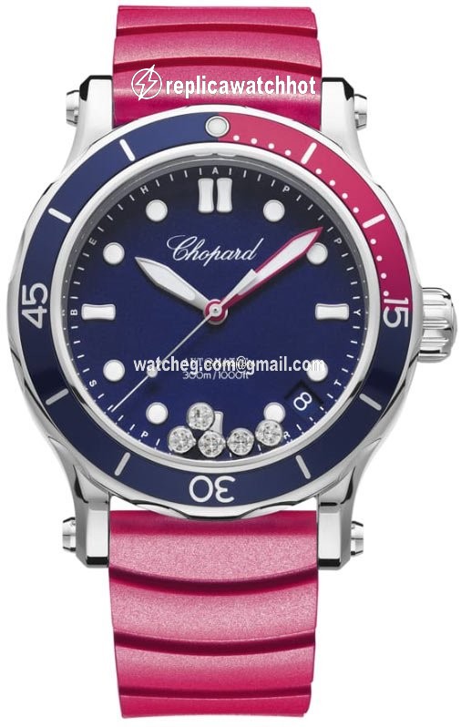 Chopard Happy Diamonds Womens watch Automatic Steel 278587-3002 Happy Ocean