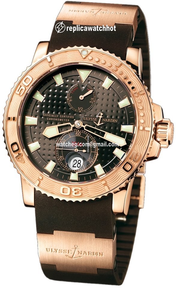 Ulysse Nardin Maxi Marine Diver Mens watch Unisex Manual winding Rose gold 266.33.3A.925