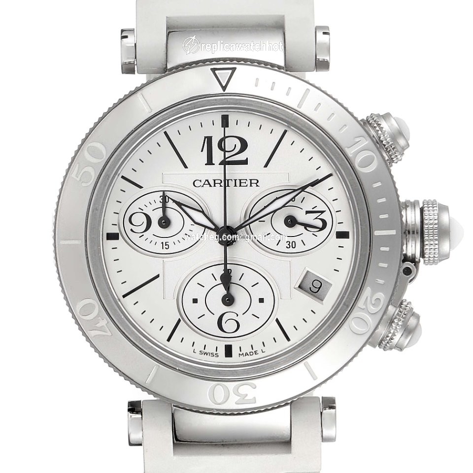 Cartier Pasha Seatimer Mens watch Unisex Quartz Steel W3140005