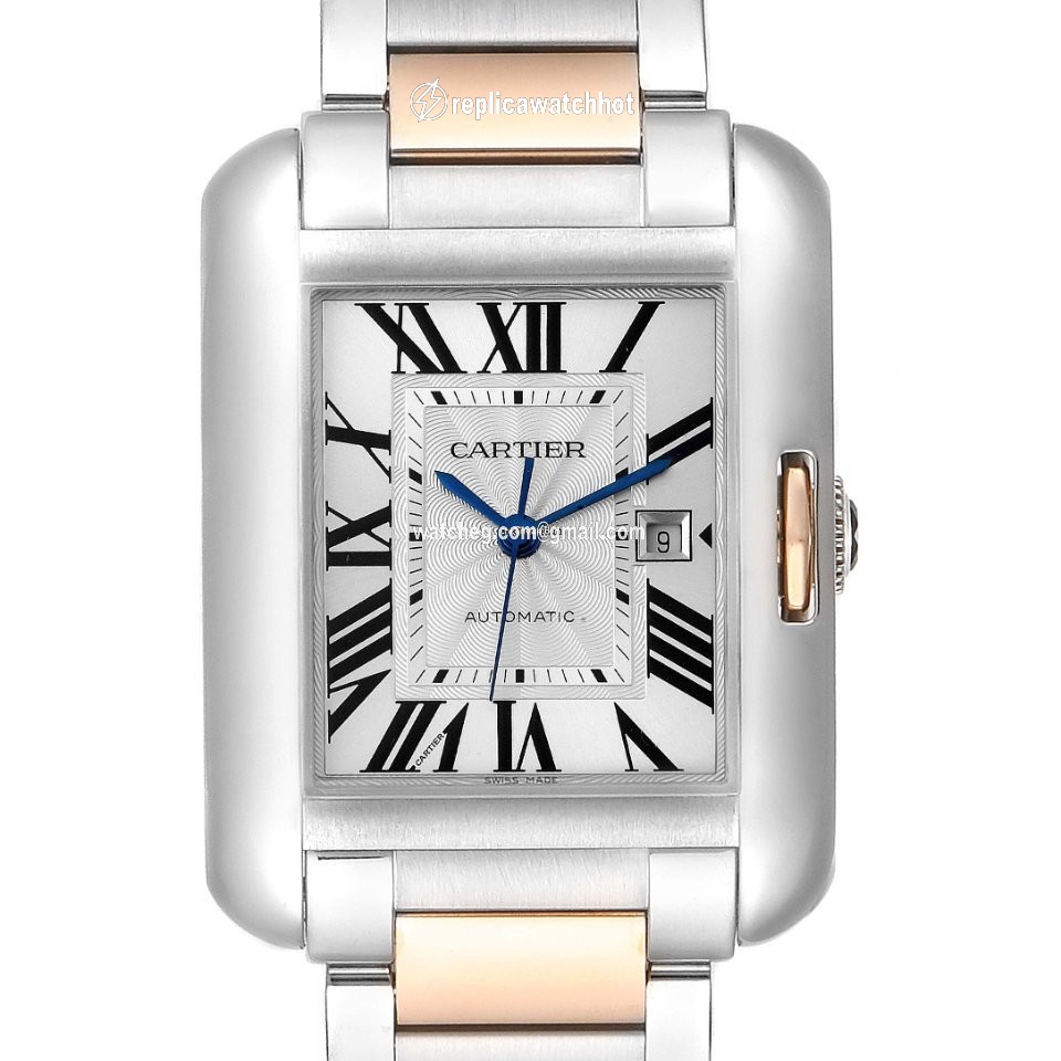 Cartier Tank Anglaise Mens watch Unisex Automatic Gold Steel W5310007