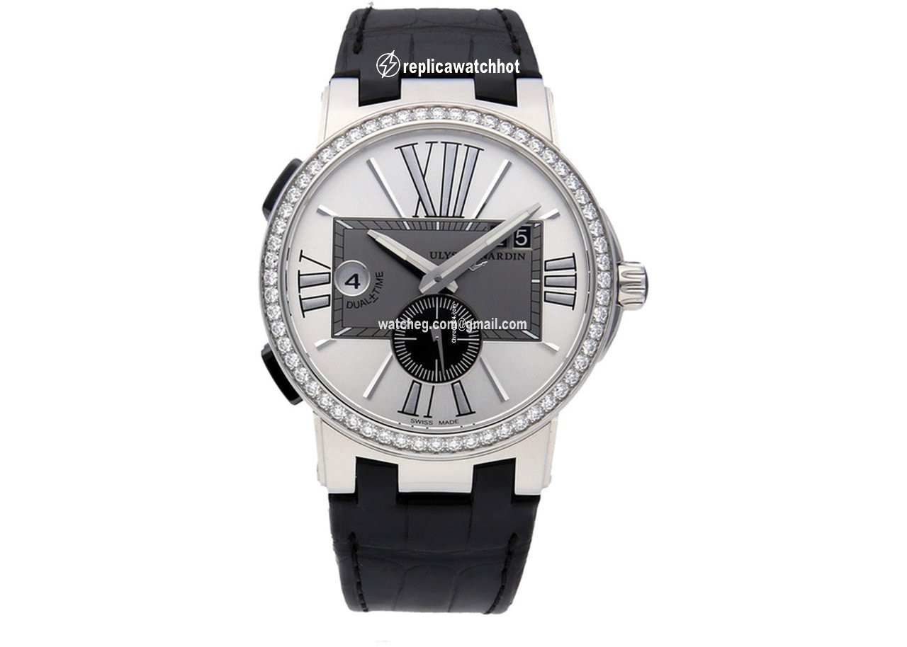 Ulysse Nardin Executive Dual Time Mens watch Unisex Automatic Steel 243-00B-3 421