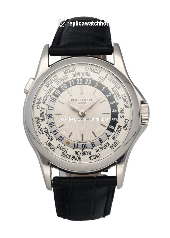 Patek Philippe World Time Mens watch Unisex Automatic White gold 5110G