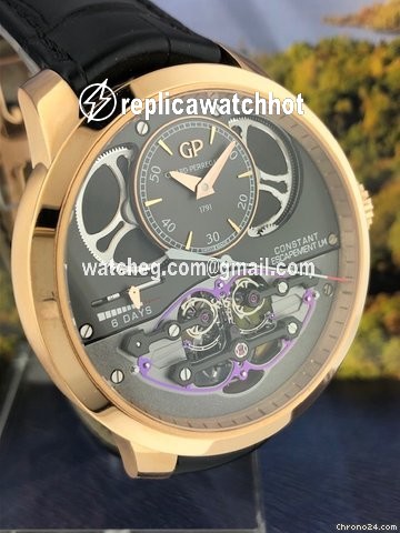 Girard Perregaux Bridges Mens watch Unisex Manual winding Rose gold 93505-52-233-BA6F